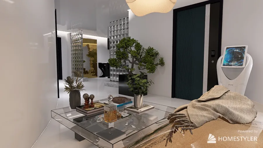 Minimal futuristic style house 3d design renderings