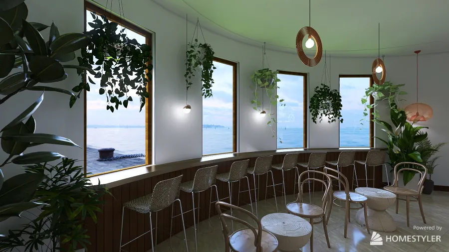 Cafe Design 3d design renderings