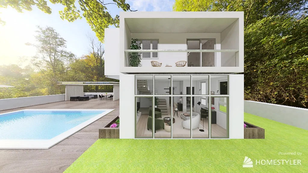 Gilmore girls - modern house 3d design renderings