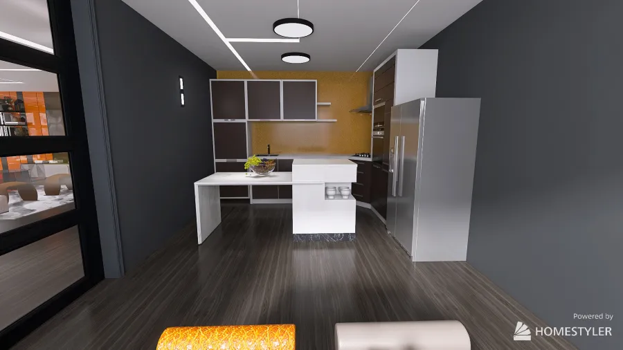 Futuristic Apartment 3d design renderings