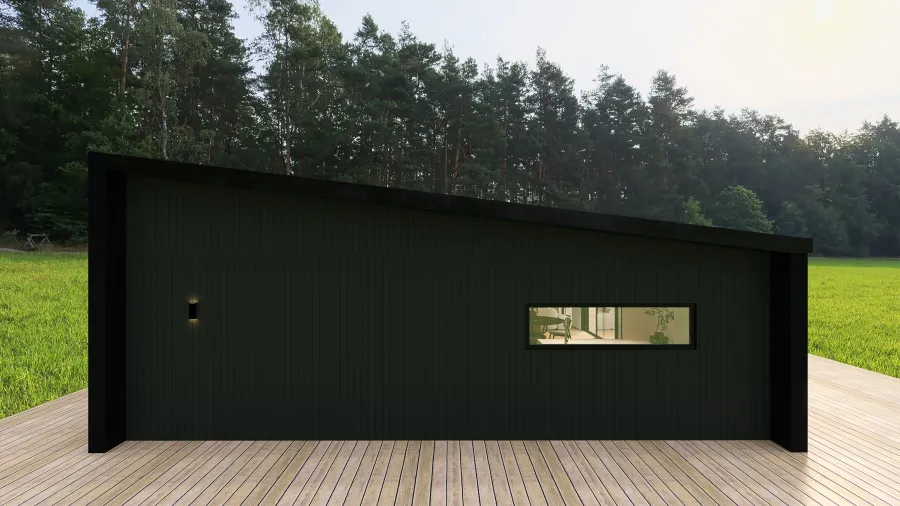 Ekowhai - 3 Bedroom Slanted Roof 3d design renderings