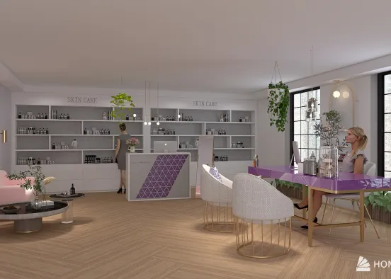 Small Office and Shop Design Rendering