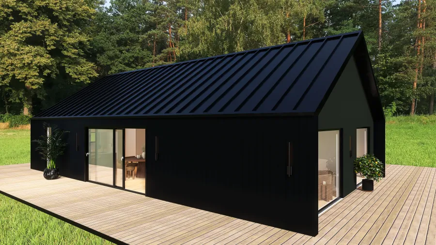 Ekowhai - 2 Bedroom Pitched Roof 3d design renderings