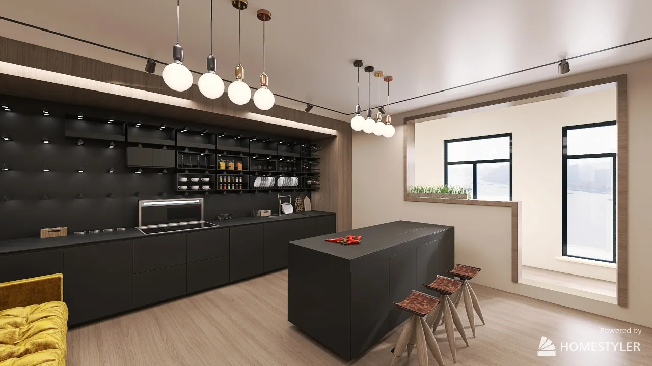 Kitchen 3d design renderings