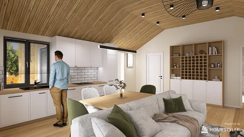 Scandinacian style new hous interior design