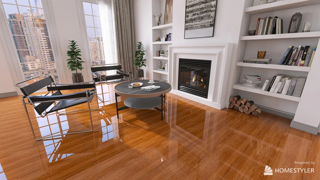Wood Glossy 3d design renderings