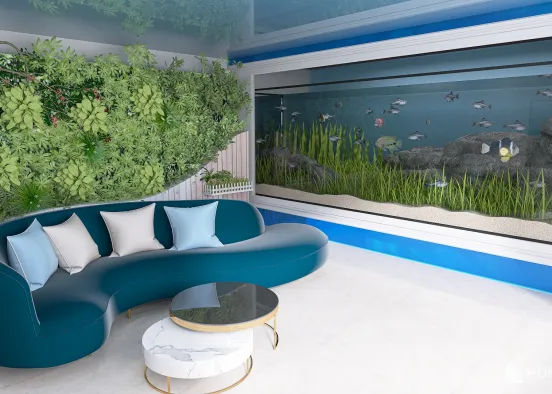 Room "Ocean in the house" Design Rendering
