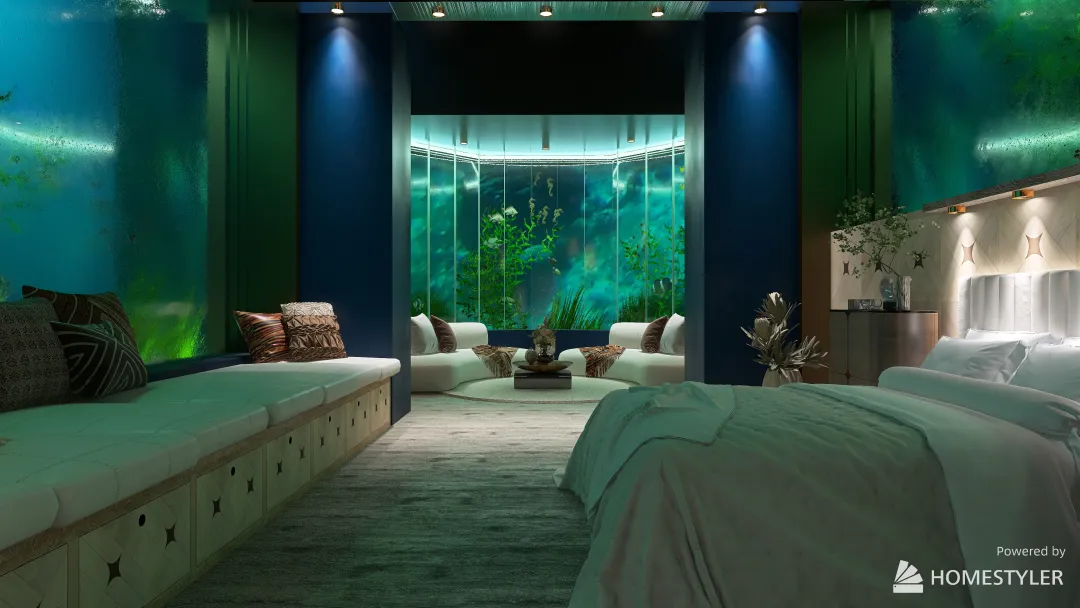 Under water hotel 3d design renderings