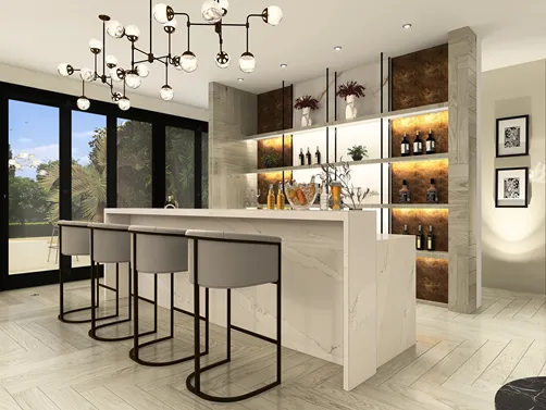 Party room in a Condo