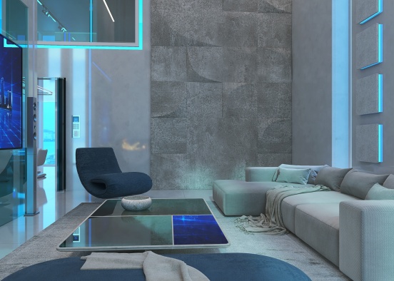 Apartamento futurista Визуализация дизайна