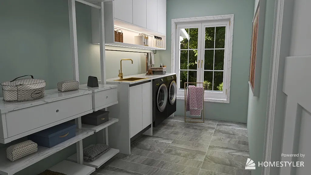 LaundryRoom 3d design renderings