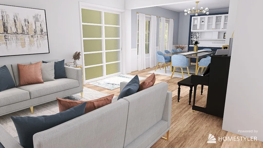 LivingRoom 3d design renderings