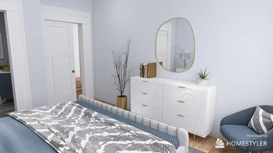Guest Bedroom 3d design renderings