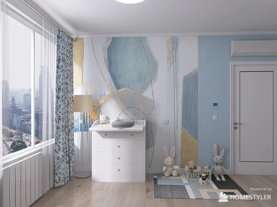 Children`s room 3d design renderings