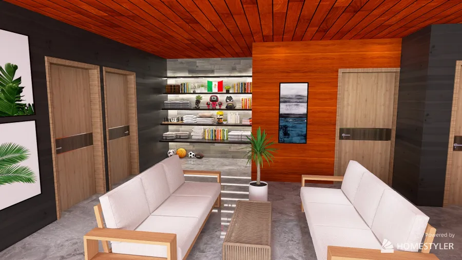 casa en la naturaleza 3d design renderings