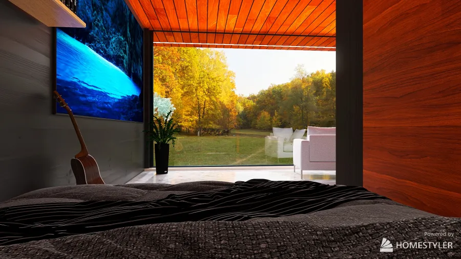 casa en la naturaleza 3d design renderings
