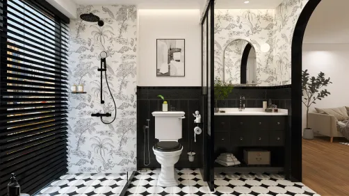 Chic French Bathroom