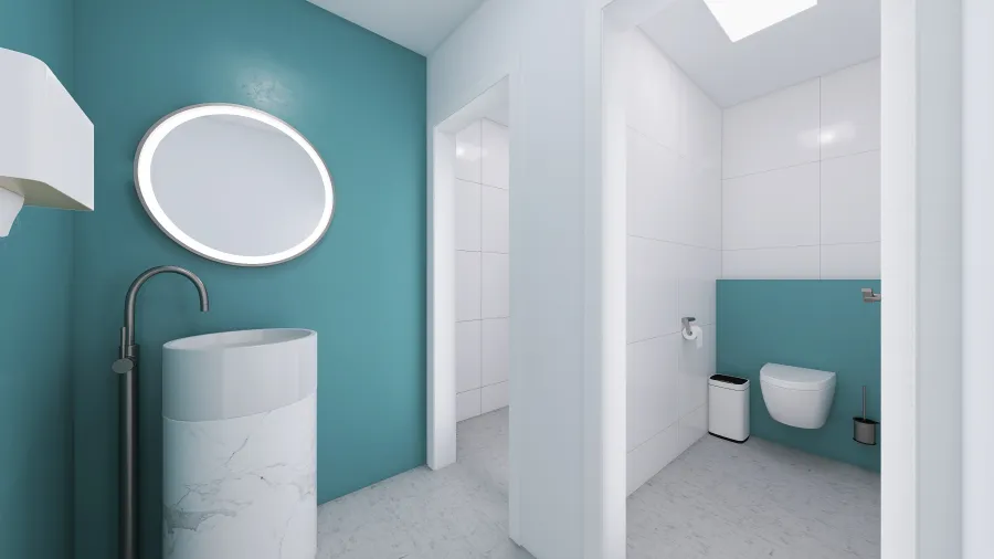 Toalety předsíň 3d design renderings