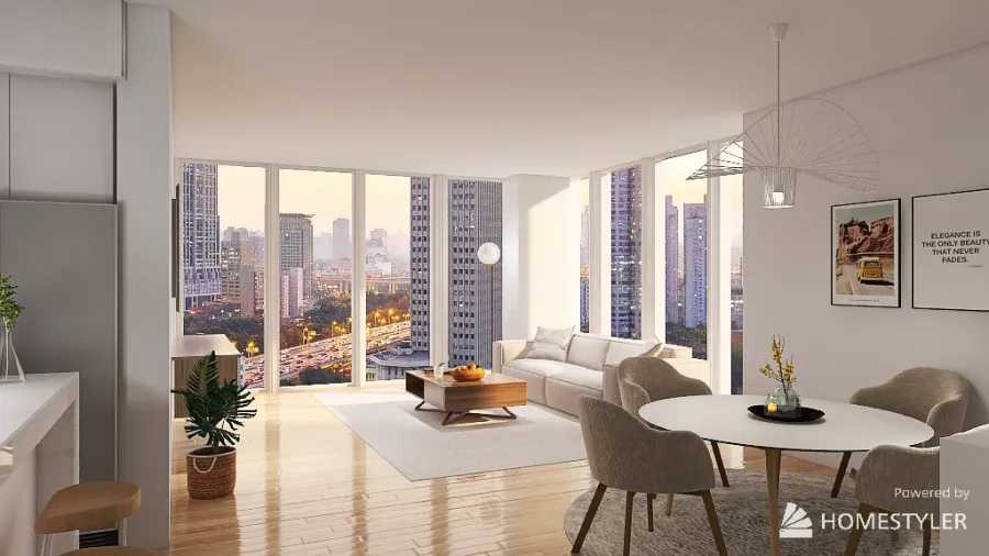 NY City appartment 3d design renderings