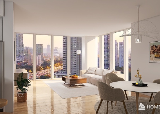 NY City appartment Design Rendering