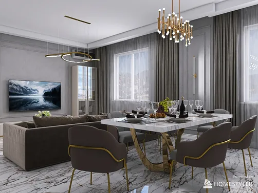 проект гостиной