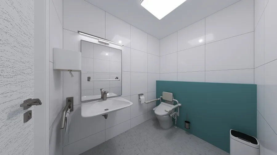 WC ženy   invalida 3d design renderings