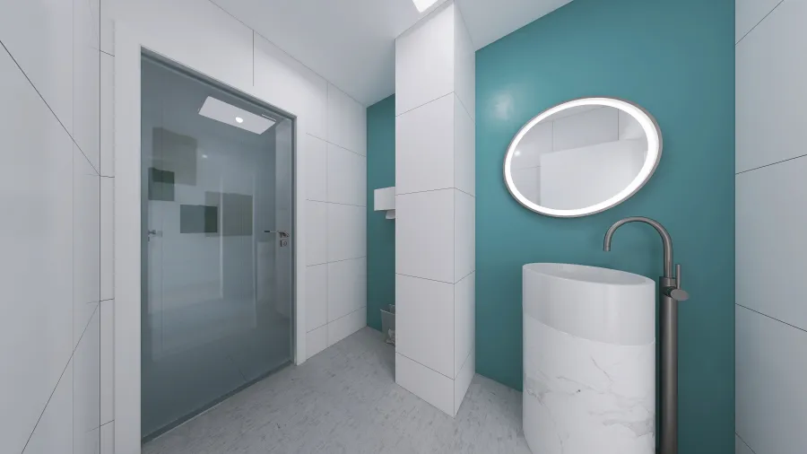 Umývárna 3d design renderings
