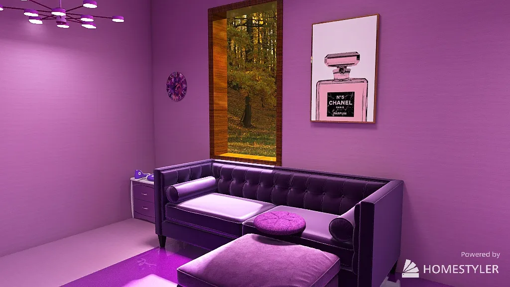 purple House👾💜💟👿🦑🍇 3d design renderings