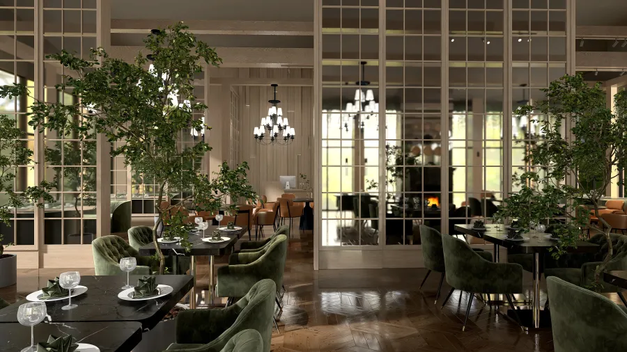 Ресторан на воде (Нахабино, Москоу Кантри Клаб) 3d design renderings