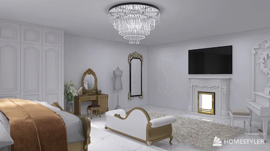 victorian bedroom 3d design renderings