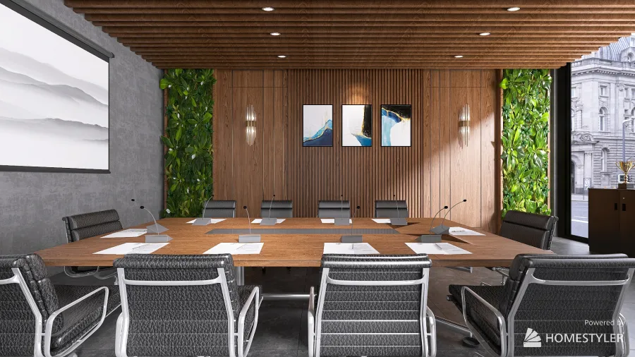 Proffesors conference room 3d design renderings