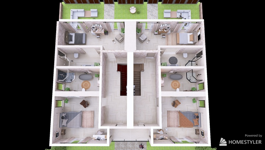 Project: Back to school - Duplex Student Dormitory 3d design picture 180.86