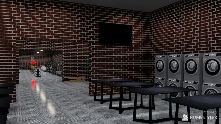 Brim Style Dorm Hall 3d design renderings