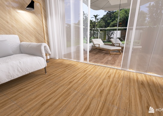 lantai kayu Design Rendering