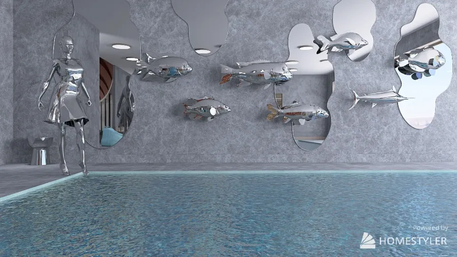 бассейн у океана 3d design renderings