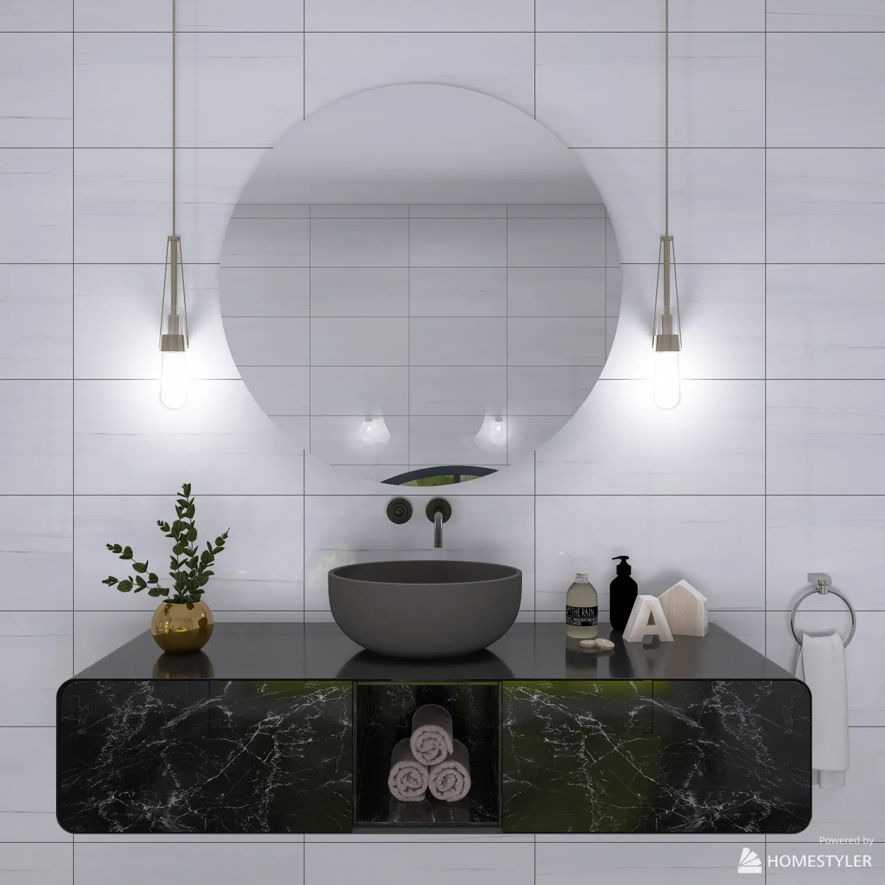 Bathroom 3d design renderings