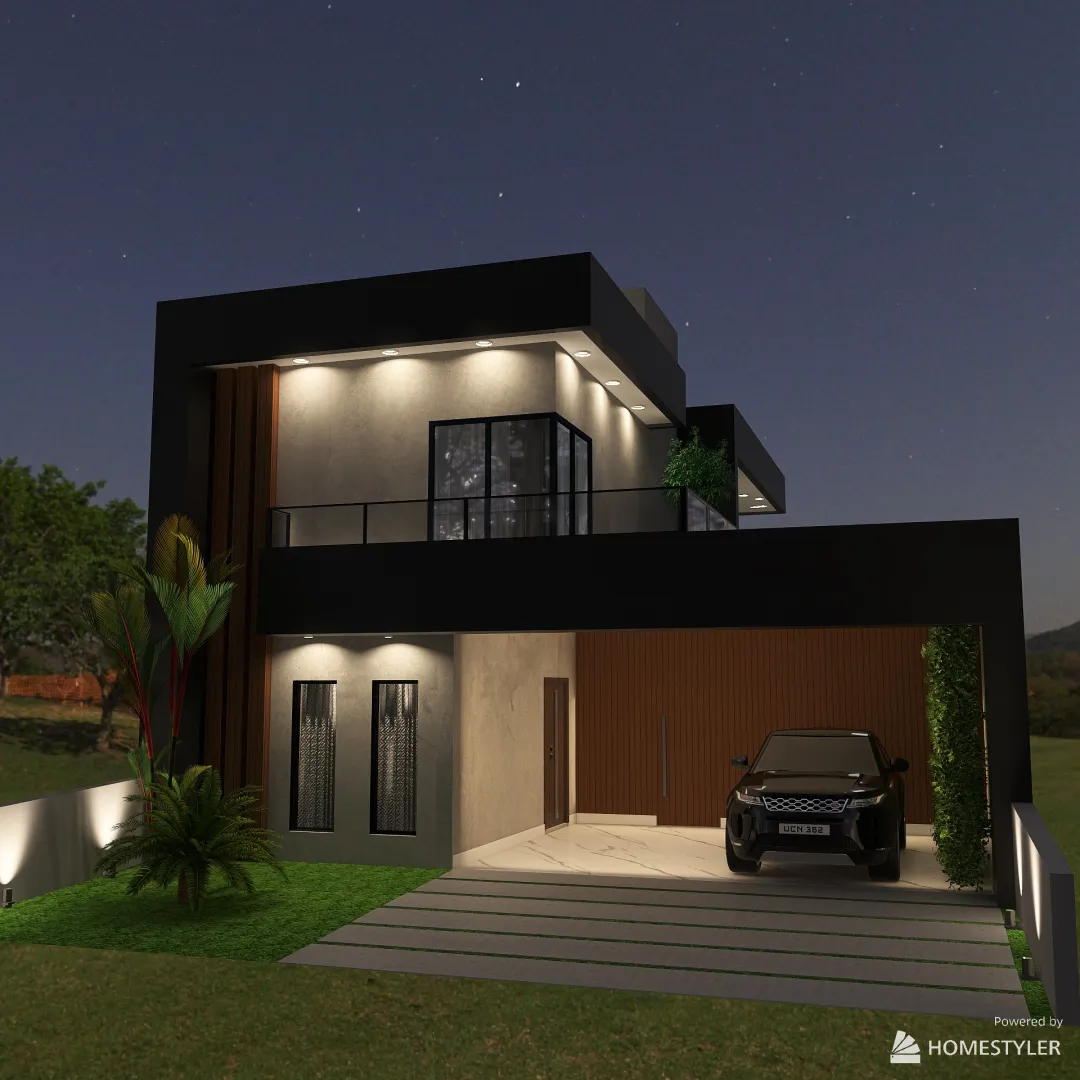 Residência AC 3d design renderings