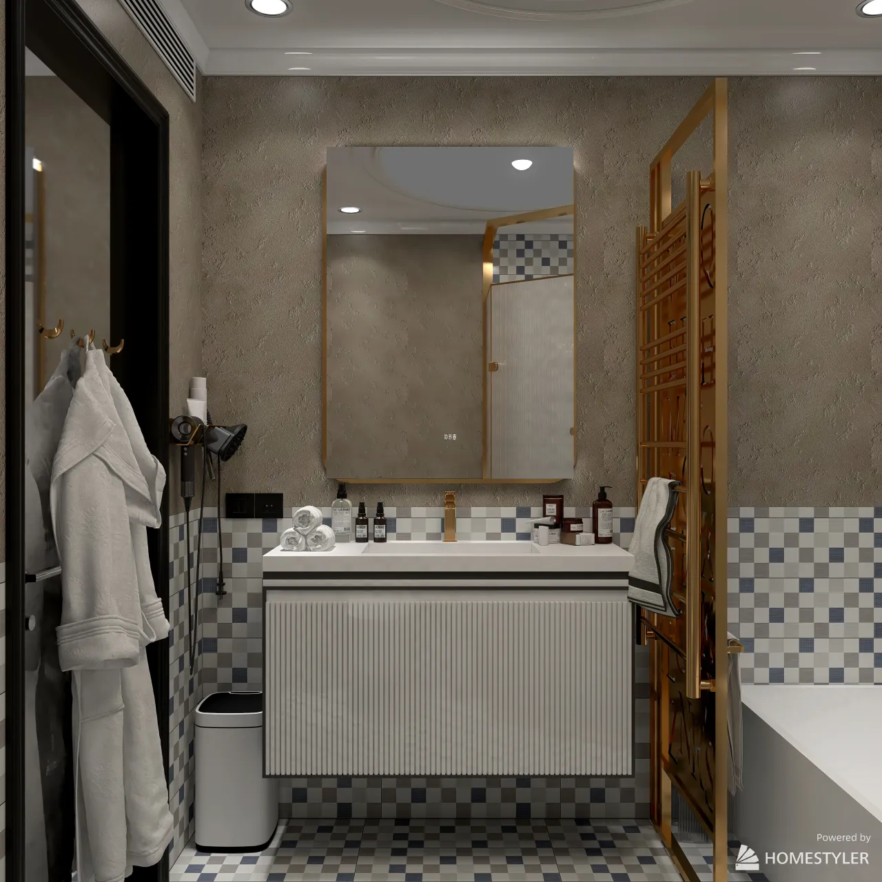 Bathroom 3d design renderings