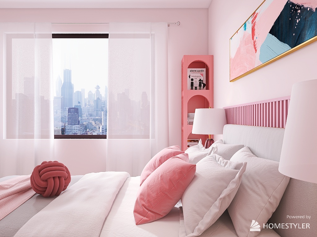 Blushing apartment 3d design renderings