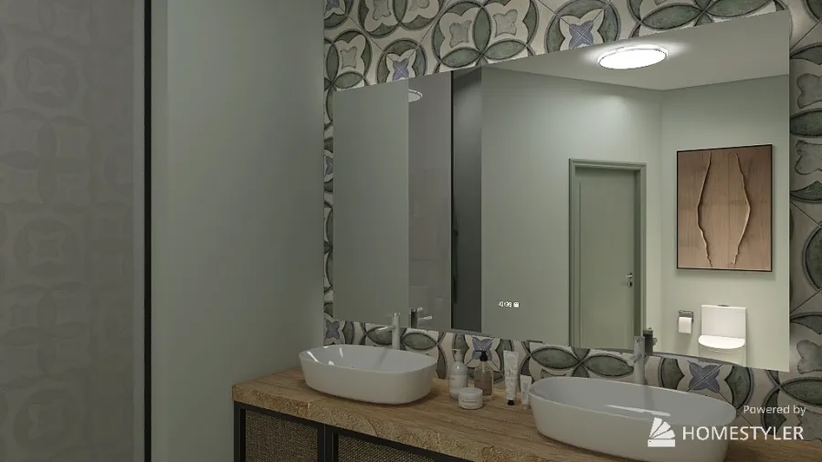 Master bathroom 3d design renderings