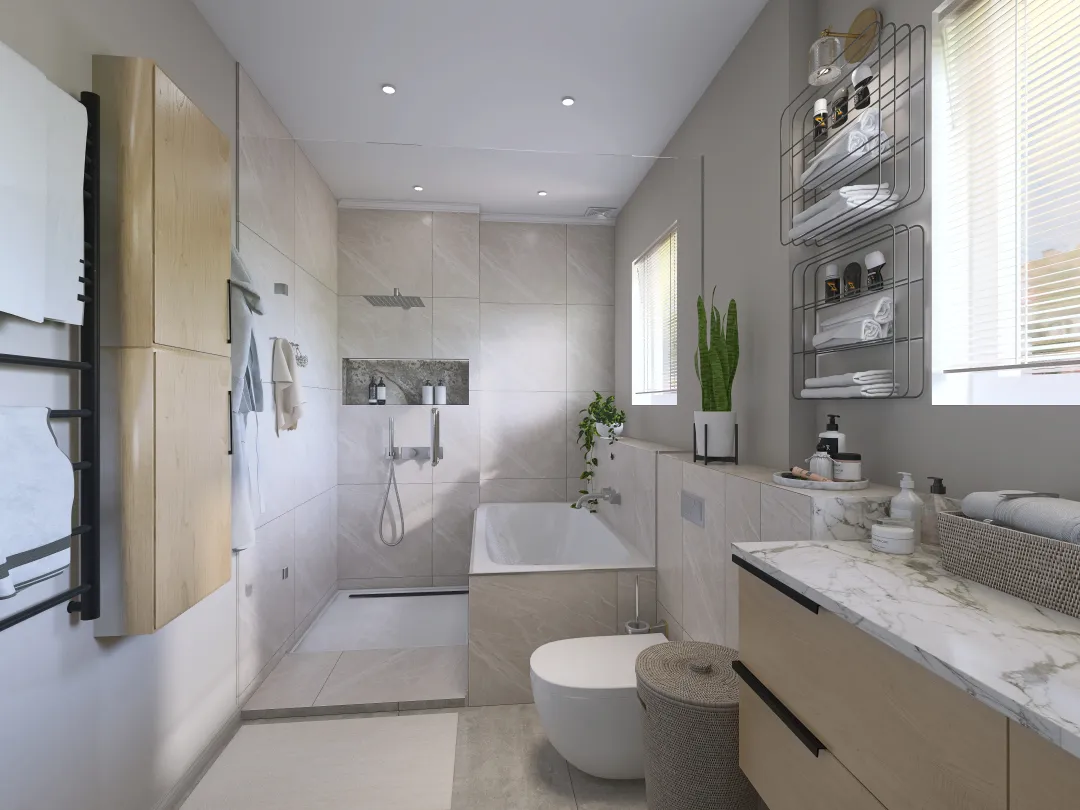 Bathroom 1.5 3d design renderings
