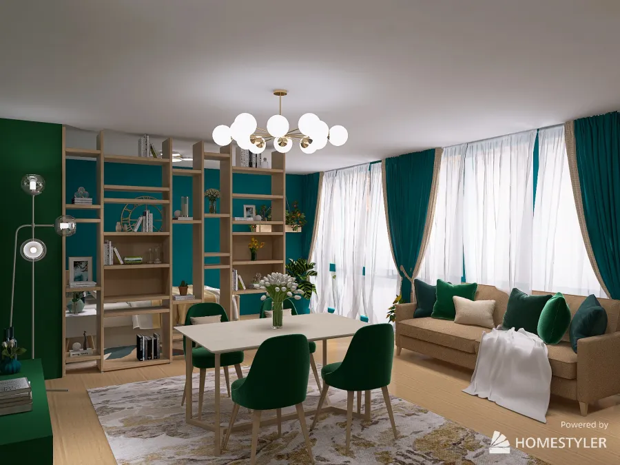 Детская комната ＂Изумруд＂ 3d design renderings