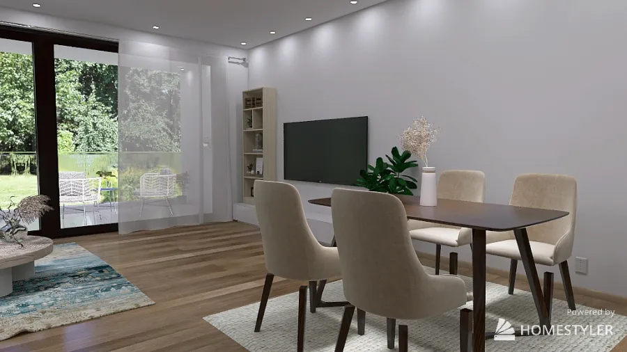 Casa moderna - 3 dormitorios 3d design renderings