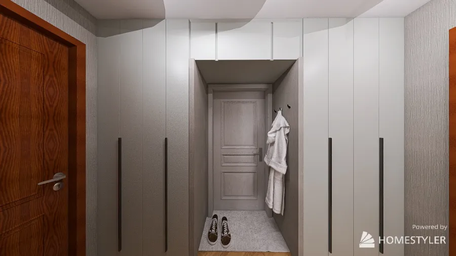 Кухня-коридор 3d design renderings