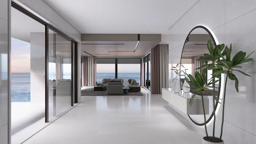 House on the ocean 3d design renderings