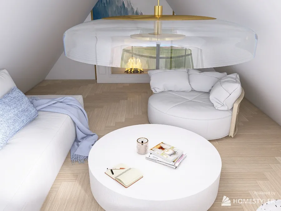 Costal Lounge Suite 3d design renderings