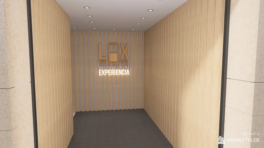 LUX DISCOTECA 3d design renderings