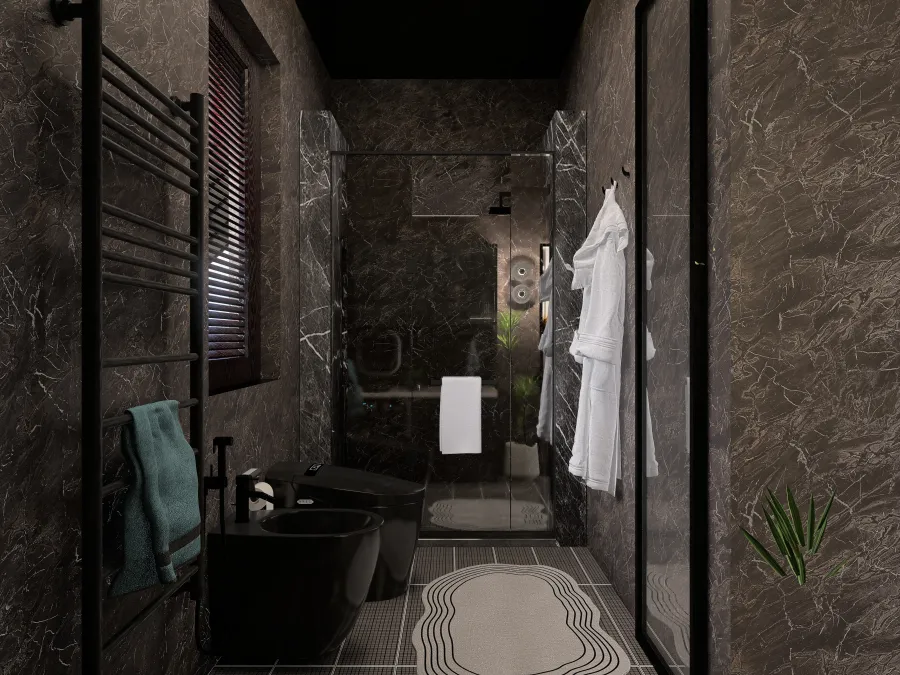 Bathroom & Laundry 3d design renderings