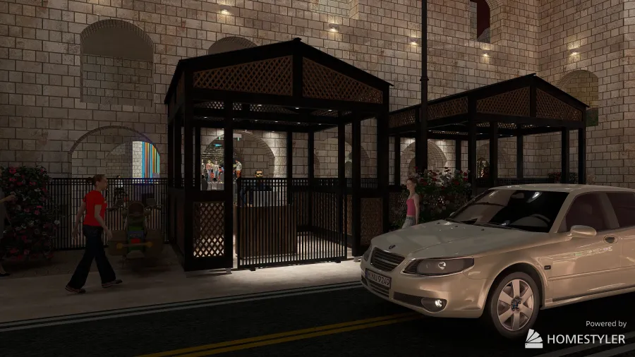 Outdoor stage - Borgholm slottsruin 3d design renderings