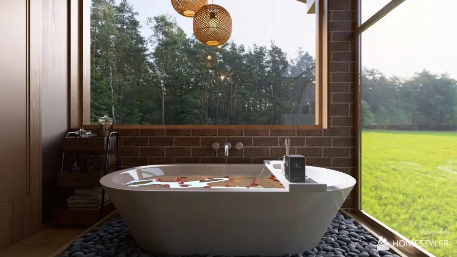 Relax bedroom and sauna 3d design renderings